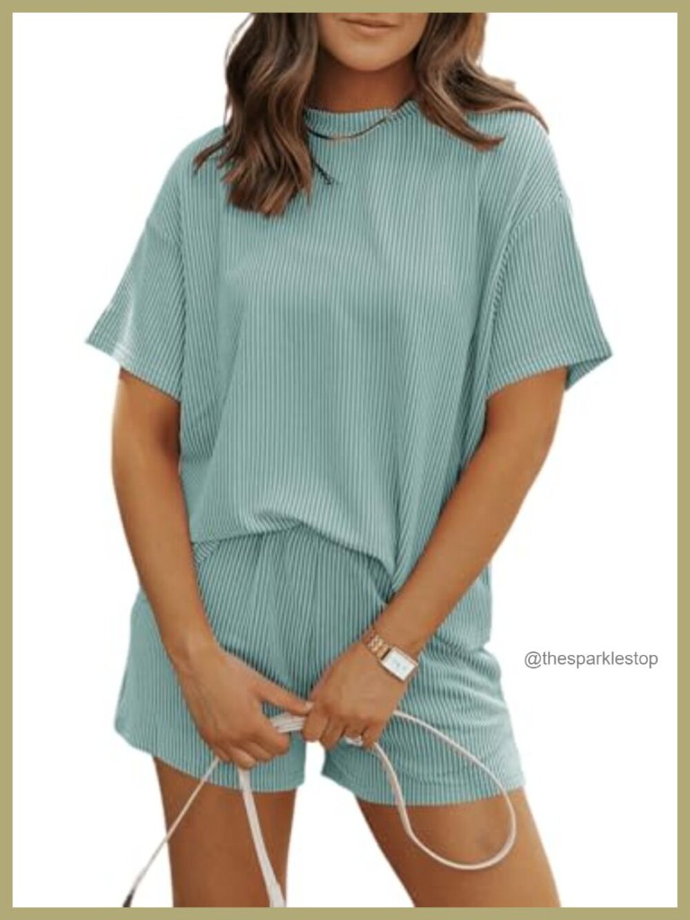 Women's 2-Piece Pajama Set Short Sleeve Top & Shorts Lounge Sleepwear